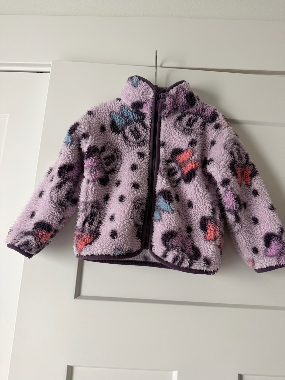 Disney Lavender Sherpa Puffer Jacket - Minnie Mouse